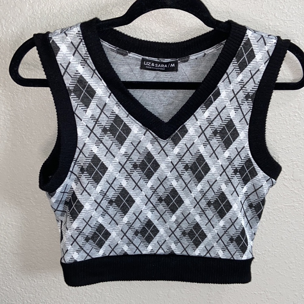 Plaid Top & Mini Skirt Matching Set - Picture 8 of 10